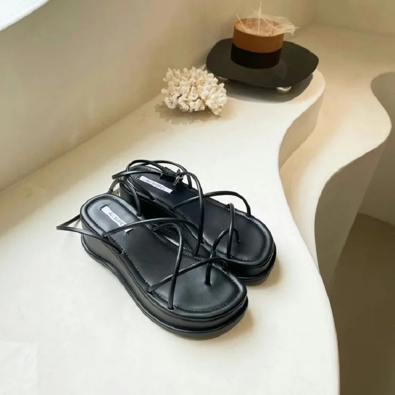 Women's Casual Sandals Woman Narrow Thick Sole Shoes Ladies Waterproof Non-slip Pumps Classice Designer Shoes sandalias de mujer