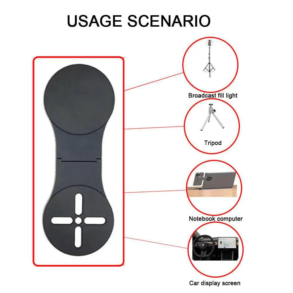Laptop Screen Support Holder Magnetic Folding Holder Side Mount Tablet Phone Stand Adjustable Display Desktop Bracket