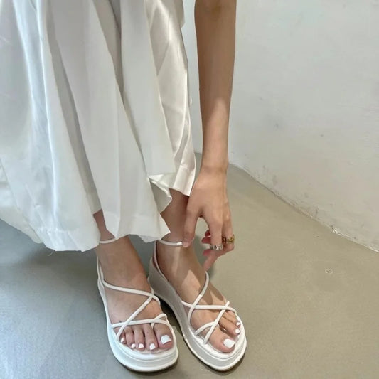 Women's Casual Sandals Woman Narrow Thick Sole Shoes Ladies Waterproof Non-slip Pumps Classice Designer Shoes sandalias de mujer