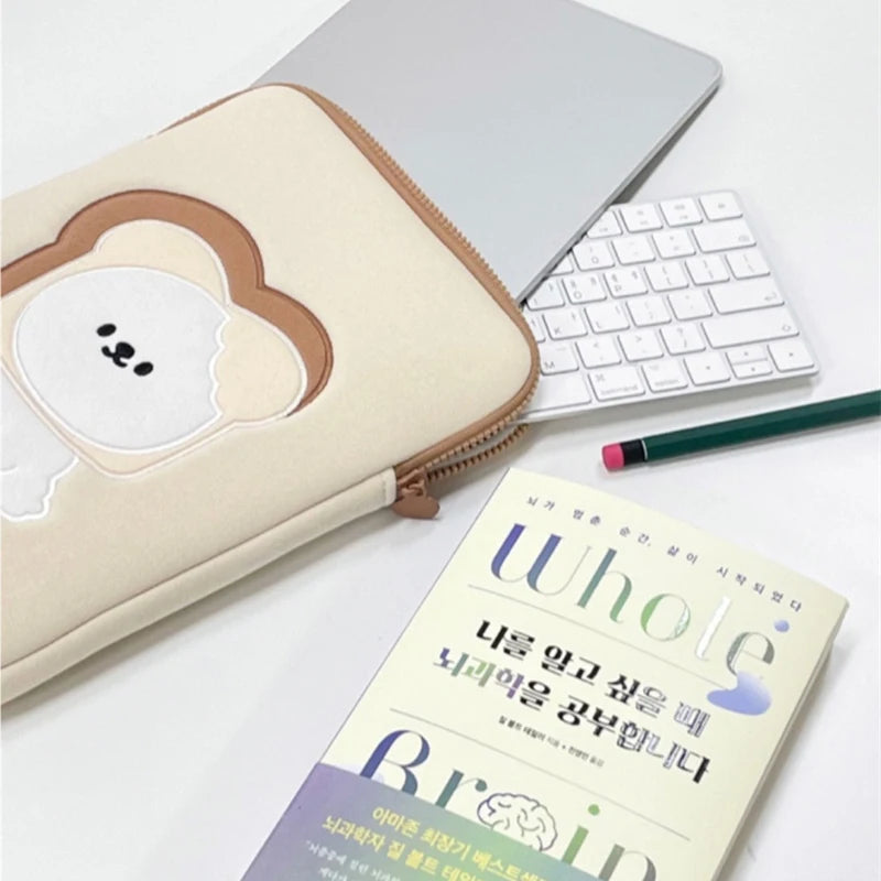 Women Cute Laptop Sleeve Case Table Protective Pouch Bag 11 12 13.6 14 15.6 Inch Cartoon Laptop Zipper Bags for Ipad Macbook HP