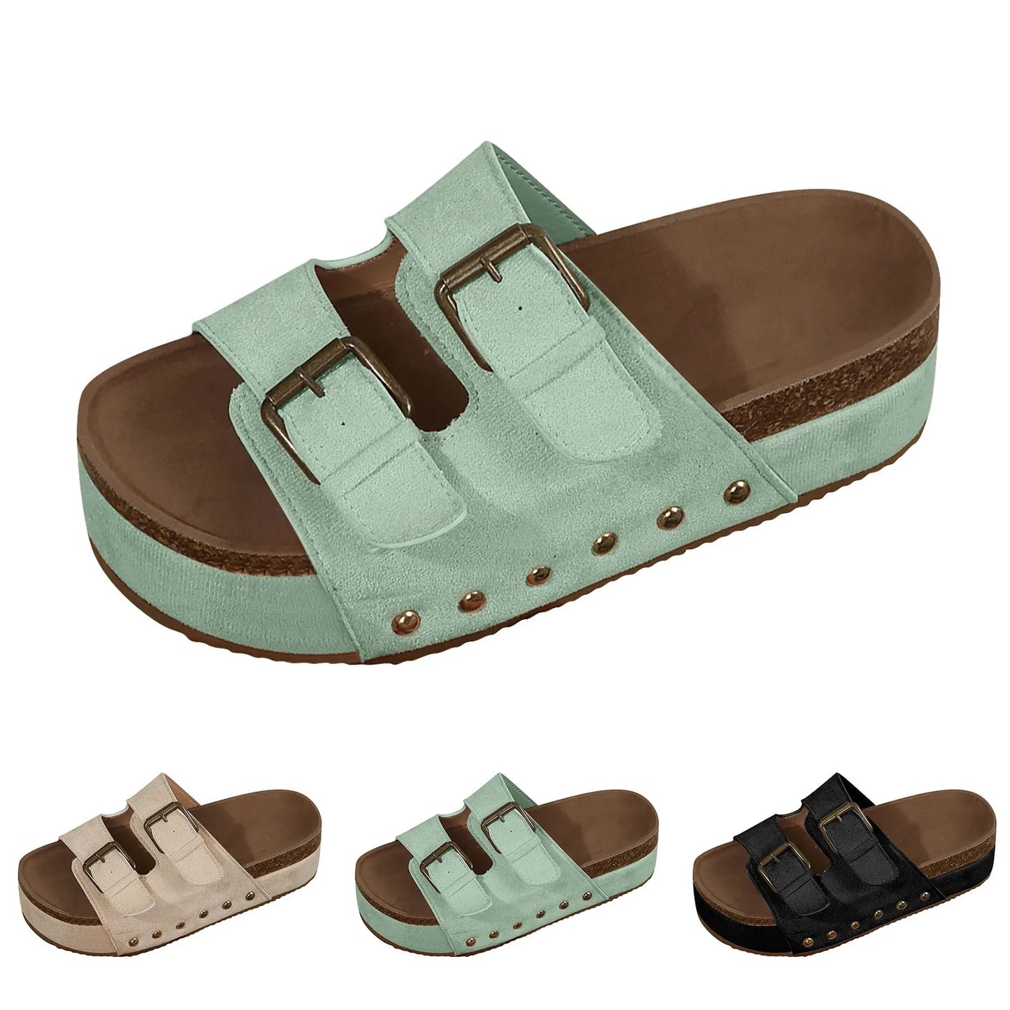 Sandals Women Wedge Sandals Open Toe Slingback Sandals Vacation Bohemian Diamond Sandals for Women Suggest taking a larger size
