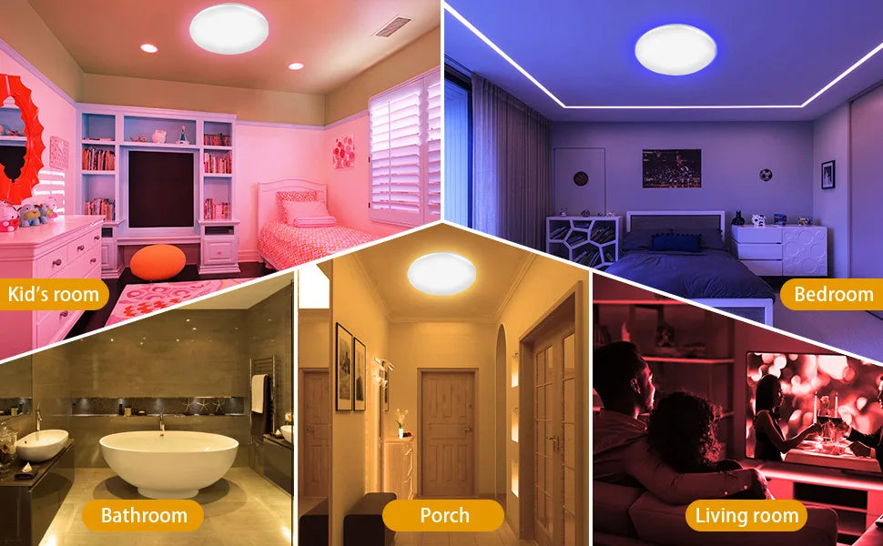 Home Appliance Intelligent Mood Light Rgb Ceiling Lamp Superbo Bedroom Living Room App Voice Control Wifi Led Ceiling Light
