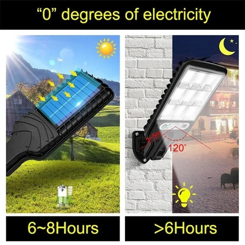 PIR Motion Sensor Street Lights Solar Led Light Outdoor Wall Lamp Waterproof Garden Decoration Patio Porch Garage Lighting Lamp