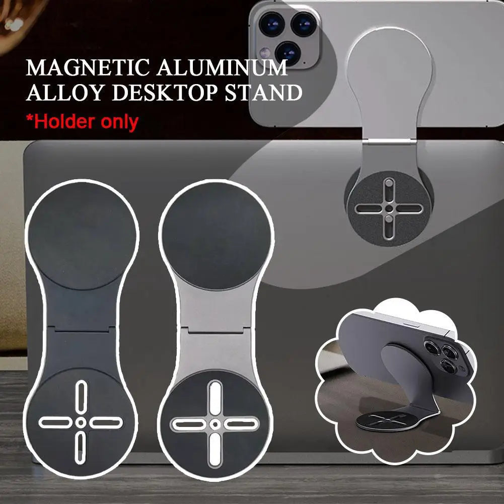 Laptop Screen Support Holder Magnetic Folding Holder Side Mount Tablet Phone Stand Adjustable Display Desktop Bracket