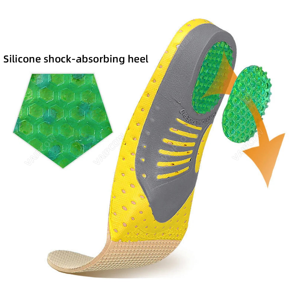 Premium Orthotic Gel Insoles Orthopedic Flat Foot Health Sole Pad For Shoes Insert Arch Support Pad For Plantar fasciitis Unisex