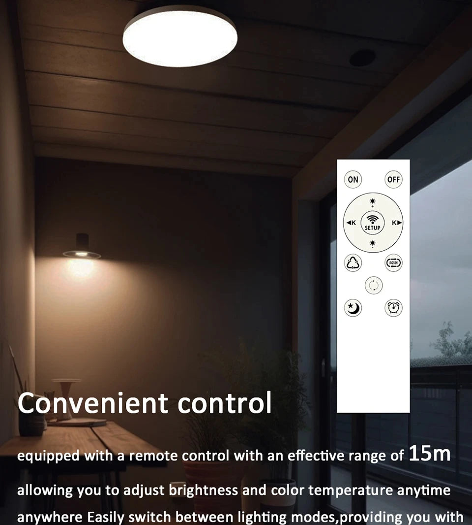 Tuya Bluetooth LED Ceiling Light 85-265V Indoor Round Dimmable Ceiling Lamp for Kitchen Living Room Hallway Home Decor Lighting