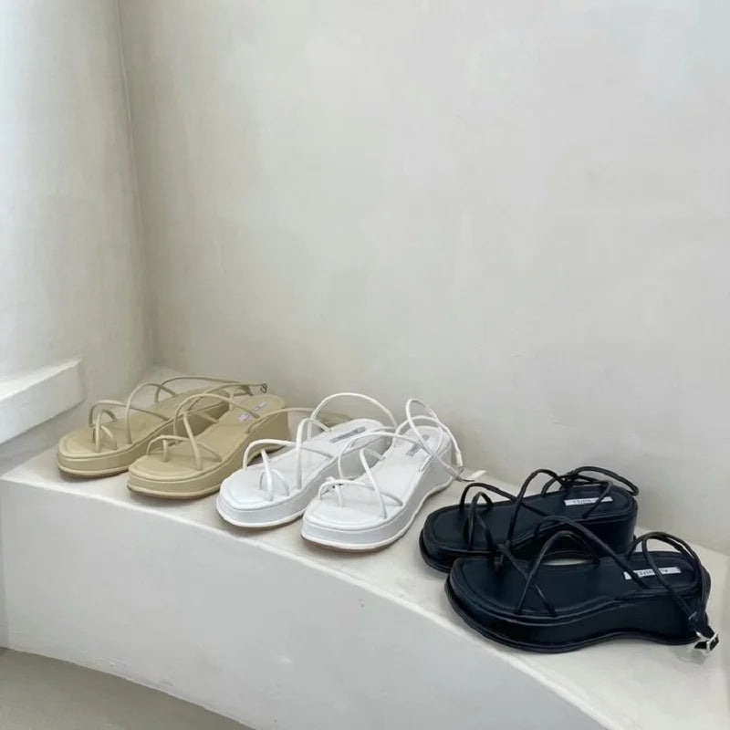 Women's Casual Sandals Woman Narrow Thick Sole Shoes Ladies Waterproof Non-slip Pumps Classice Designer Shoes sandalias de mujer