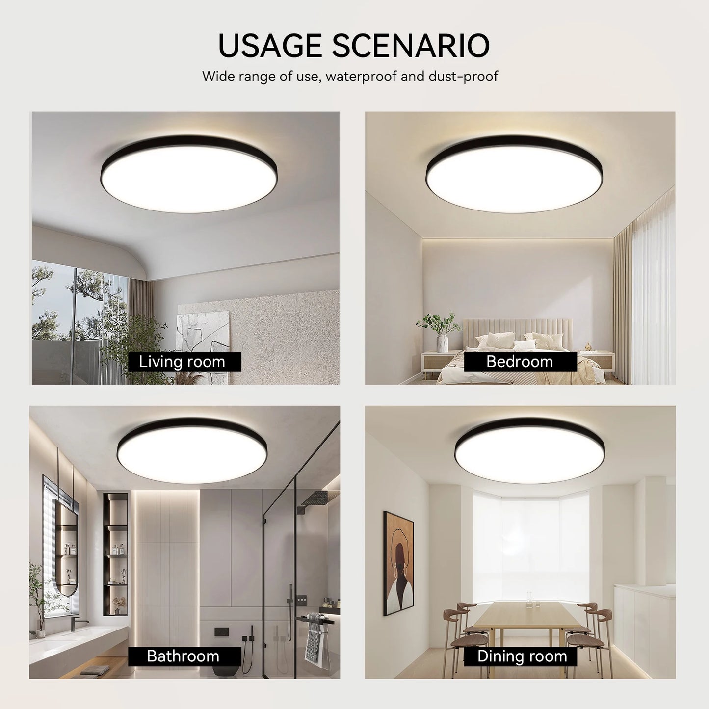 Remote Dimming LED Ceiling Light Smart Lustre RGB Tuya Lighting Bluetooth Home Interior Decoration Alexa Ceiling Panel Lamps Led
