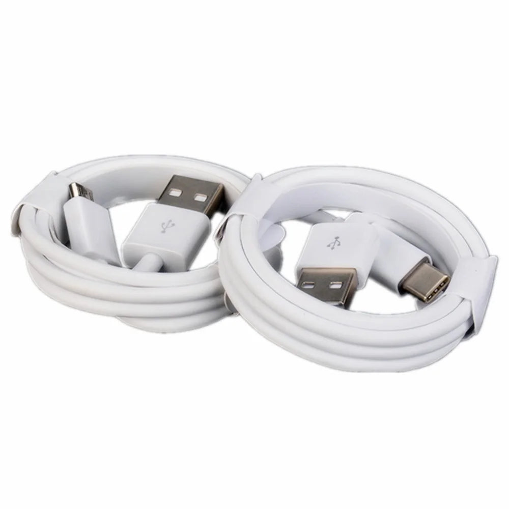 10/100pcs 1m 3ft Type C Cable Micro USB Charger Cables For Samsung S20 S9 S8 Xiaomi Huawei Charging Cable