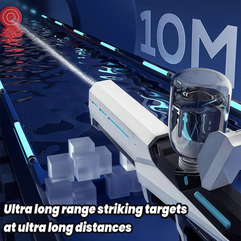 Electric Water Gun Toys Automatic Water Soaker Gun up to 32 FT Long Range Water Blaster Gun Toys for Kid & Adult Ideal Gift Toys