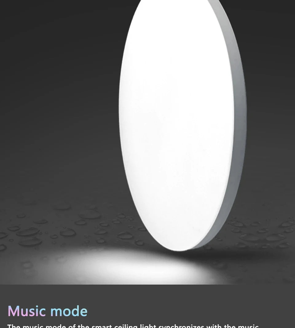 Tuya Bluetooth LED Ceiling Light 85-265V Indoor Round Dimmable Ceiling Lamp for Kitchen Living Room Hallway Home Decor Lighting