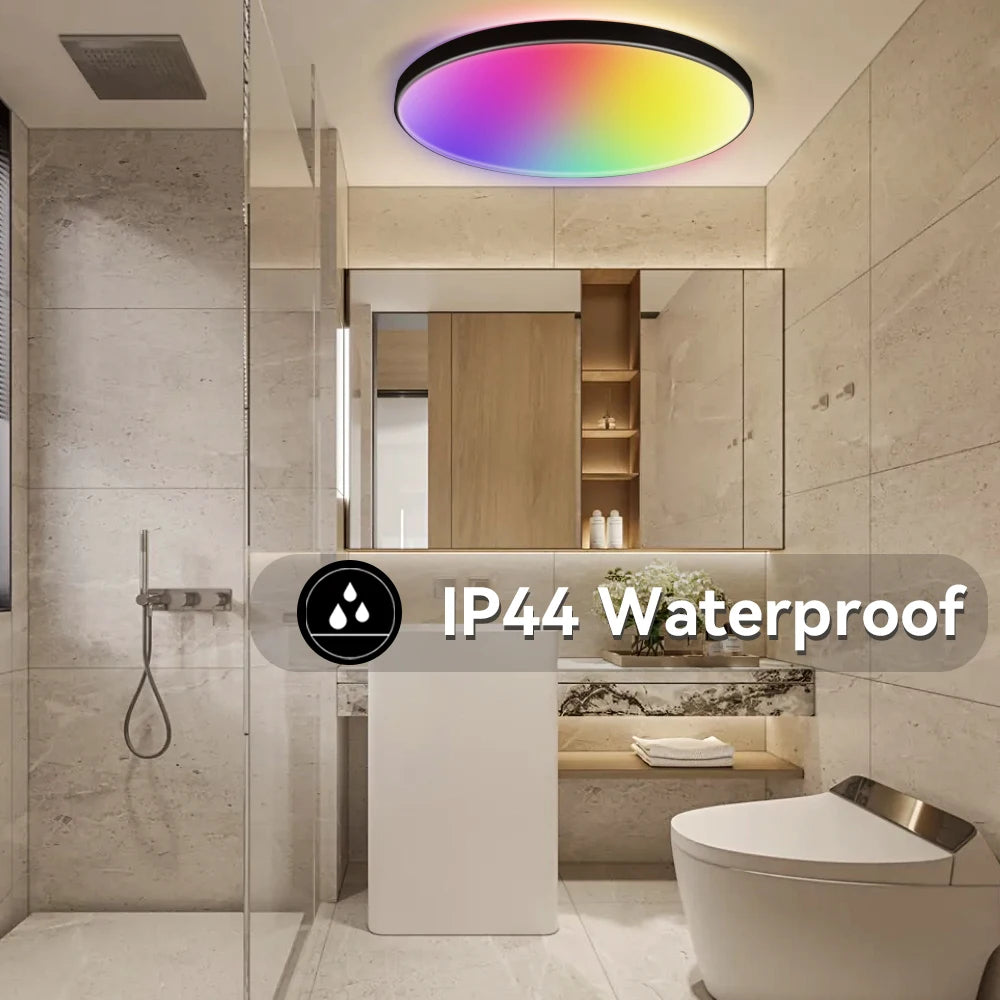 Remote Dimming LED Ceiling Light Smart Lustre RGB Tuya Lighting Bluetooth Home Interior Decoration Alexa Ceiling Panel Lamps Led