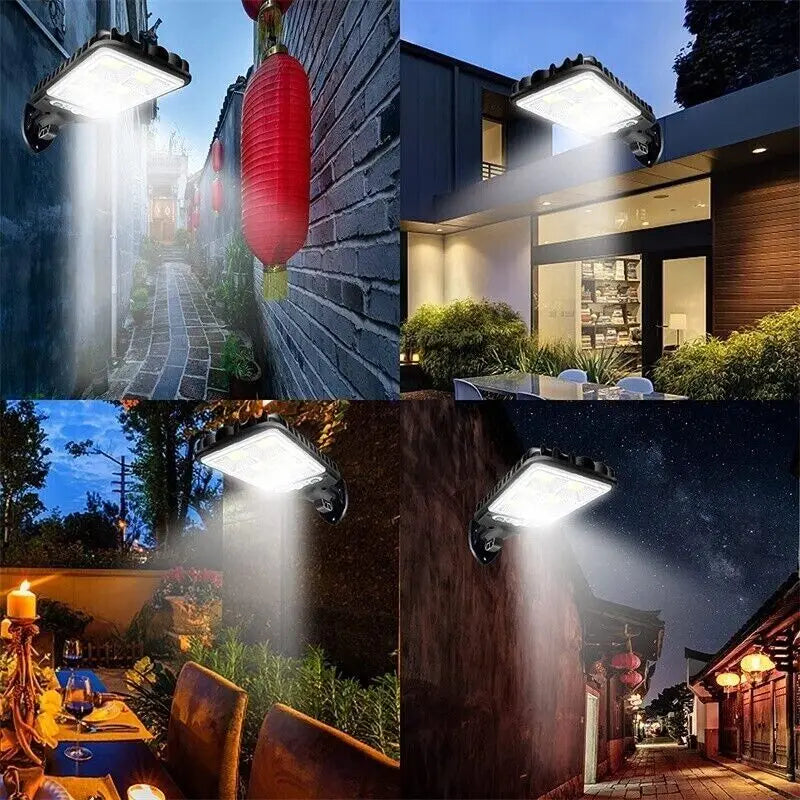 1~4pcs Solar Lights Outdoor With 3 Mode Waterproof Motion Sensor Security Lighting LED Wall Street Lamp for Garden 108/117COB