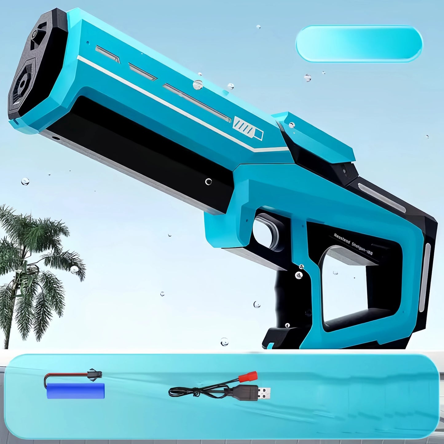 Electric Water Gun Toys Fully Automatic Continuous Firing Luminous Water Gun Interactive Water Splashing Children's Toy Guns