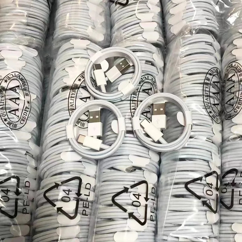 10/100pcs 1m 3ft Type C Cable Micro USB Charger Cables For Samsung S20 S9 S8 Xiaomi Huawei Charging Cable