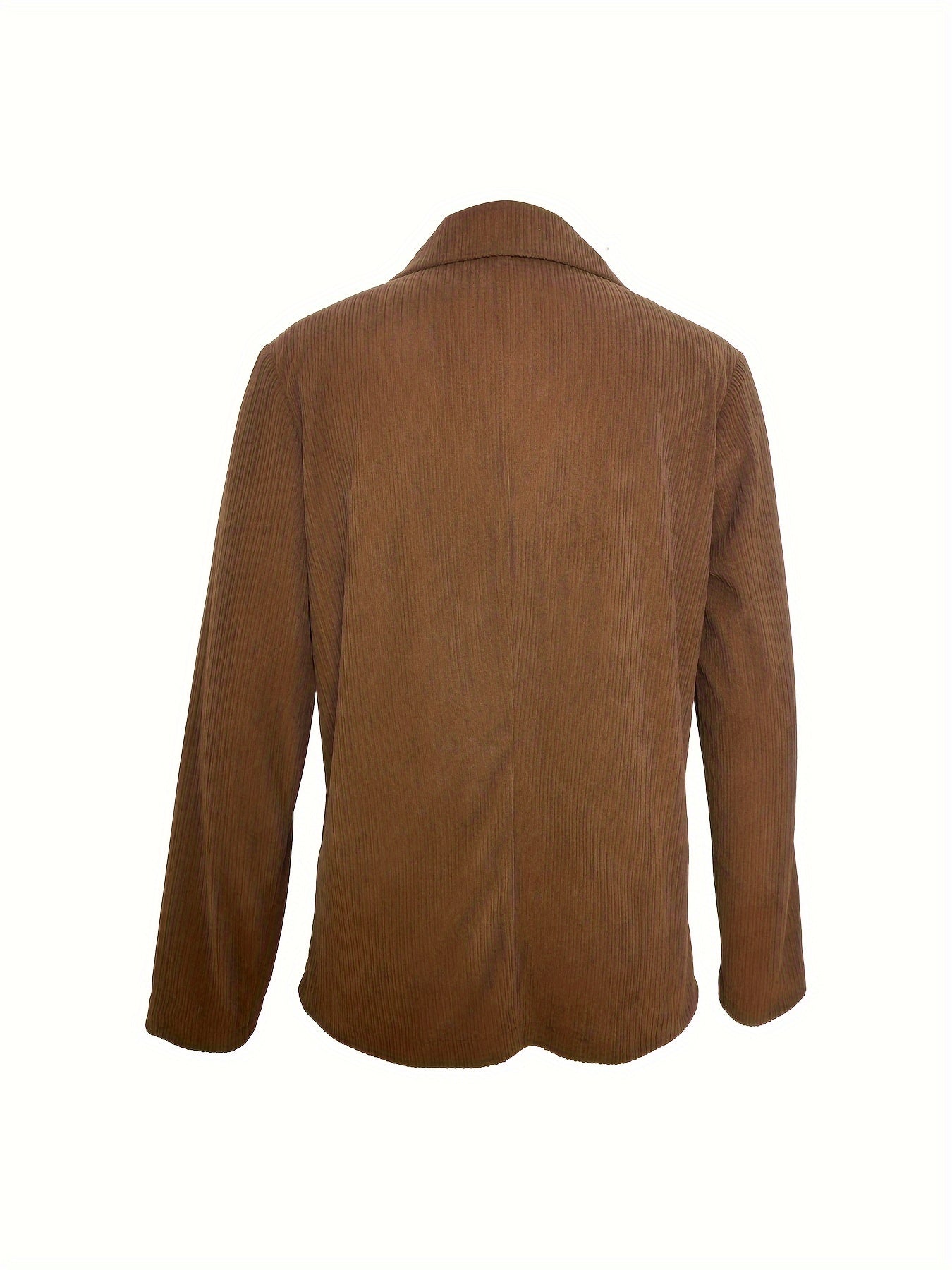 Chic & Elegant Women’s Blazer - Versatile Solid Color, Casual Lapel Design, Long Sleeve, All-Season Comfort
