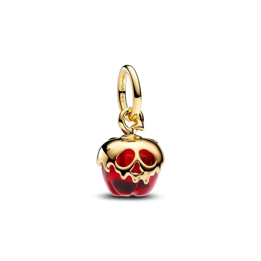 925 sterling silver jewelry MINISO Disney Halloween trio charm suitable for Pando original bracelet women pendant beads DIY gift