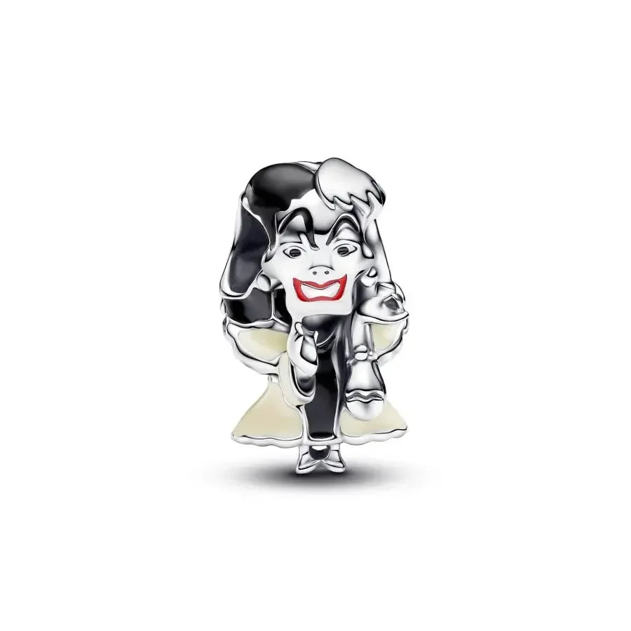 925 sterling silver jewelry MINISO Disney Halloween trio charm suitable for Pando original bracelet women pendant beads DIY gift