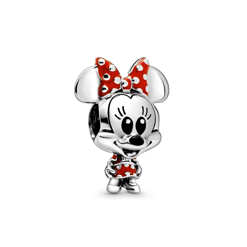 New Sterling Silver Charm 100th anniversary pendant Fit Original Pandora Bracelet Herocross Disney Micky Women DIY jewelry gift