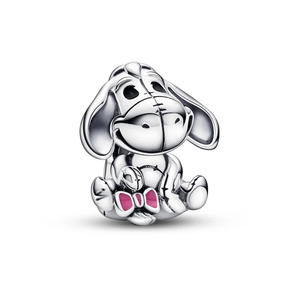 New Sterling Silver Charm 100th anniversary pendant Fit Original Pandora Bracelet Herocross Disney Micky Women DIY jewelry gift