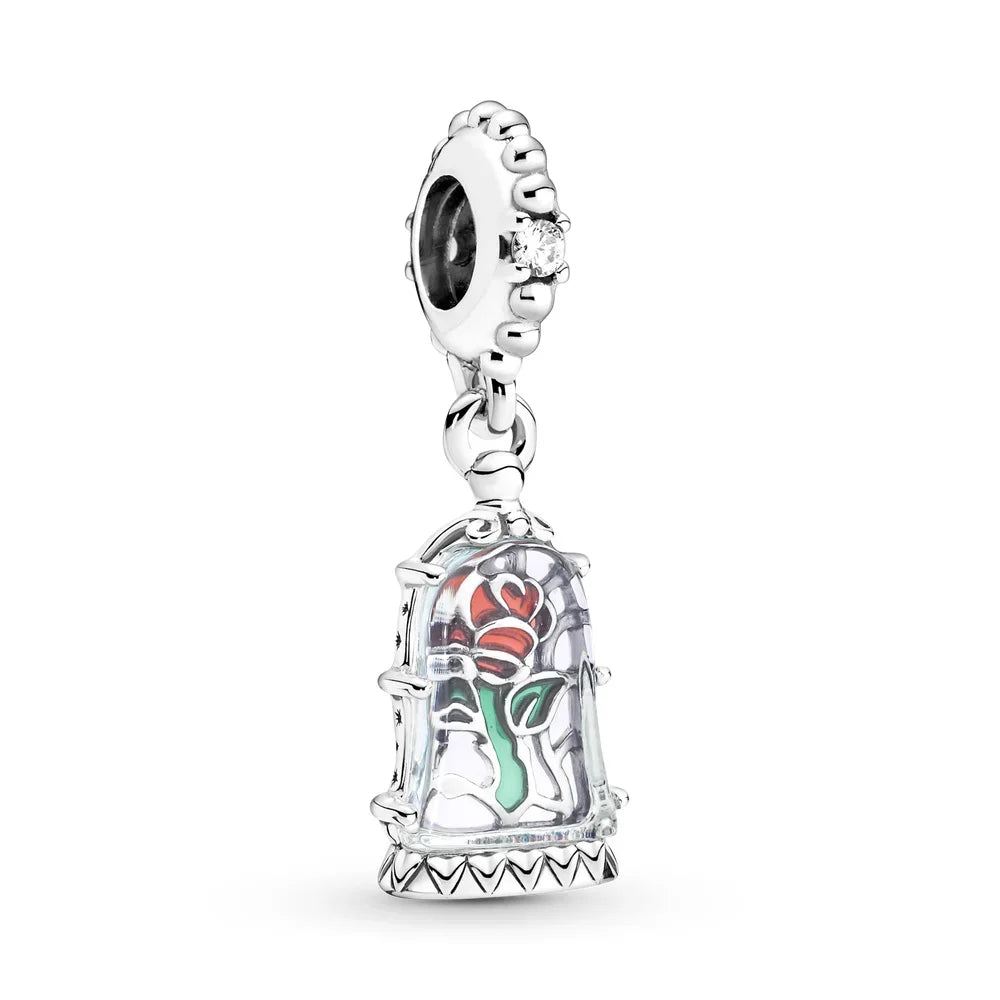 New Sterling Silver Charm 100th anniversary pendant Fit Original Pandora Bracelet Herocross Disney Micky Women DIY jewelry gift
