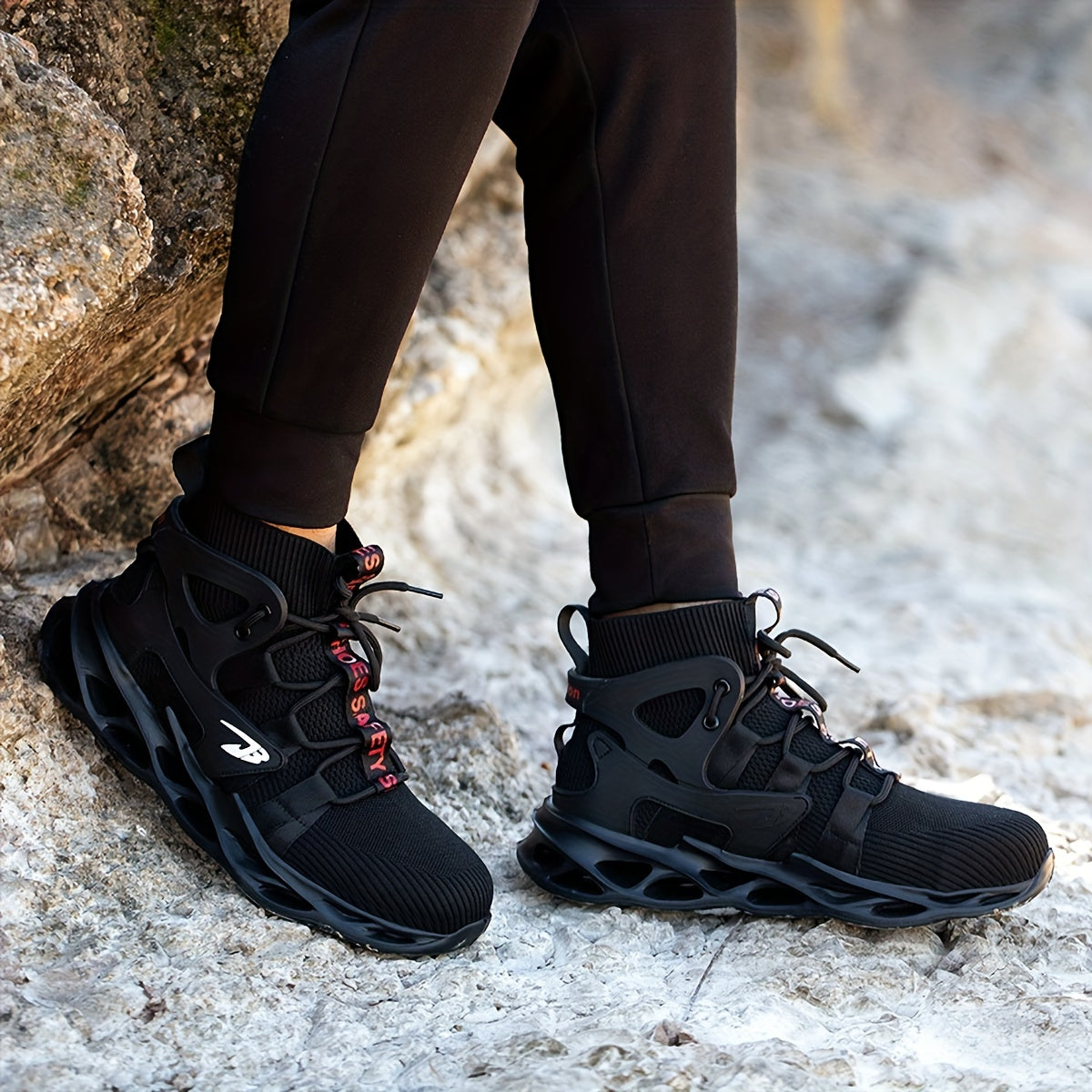 Dian Sen Steel Toe Work Boots - Rugged Industrial Strength, Anti-Slip Sole, Maximum Protection for Heavy-Duty Construction Jobs - All-Day Comfort and Durability