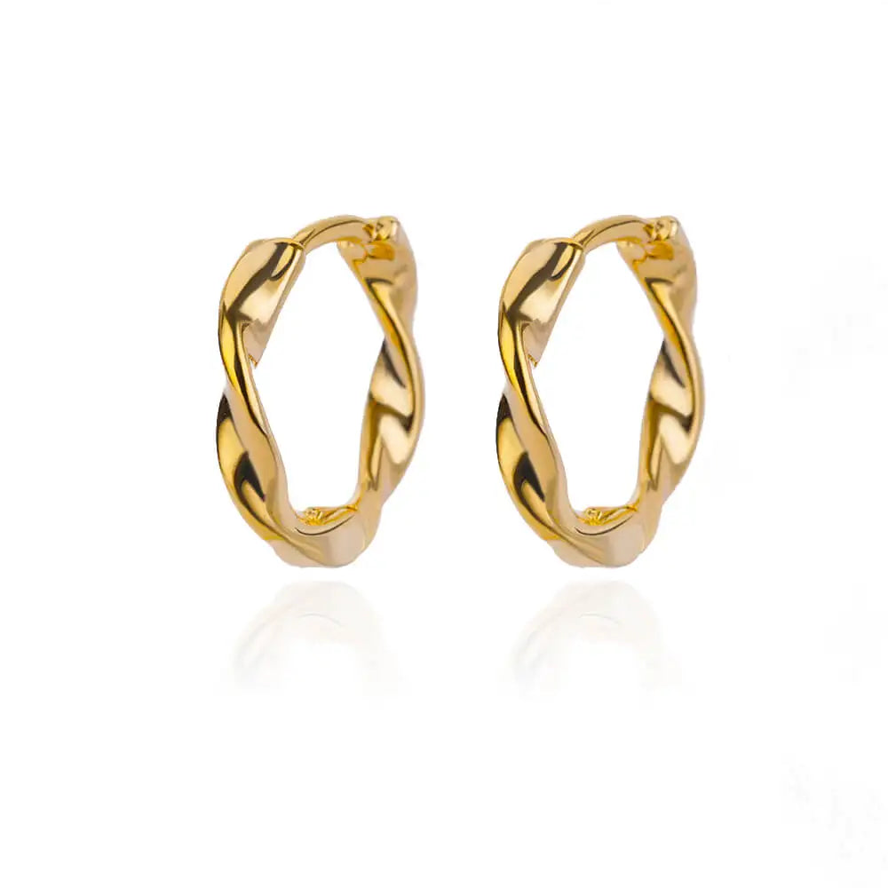 Zircon Round Hoop Earrings for Women Stainless Steel Round Circle Heart Evil Blue Earring Female Fashion Party Jewelry Gift BFF